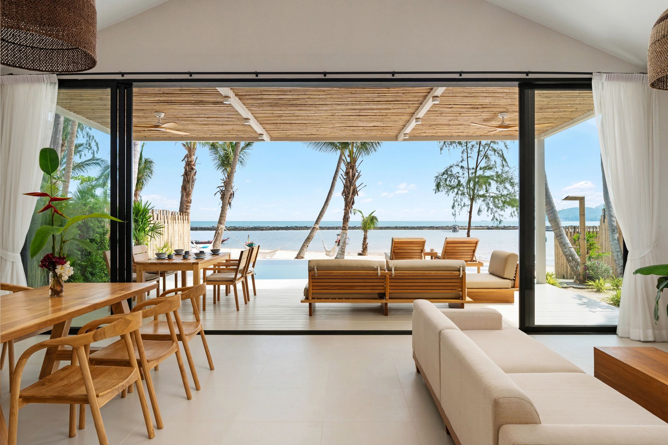 Luxury custom home interior living space